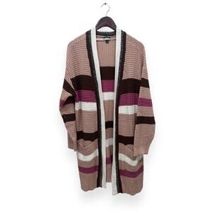 Torrid Striped Cardigan Duster Sweater Size 2X